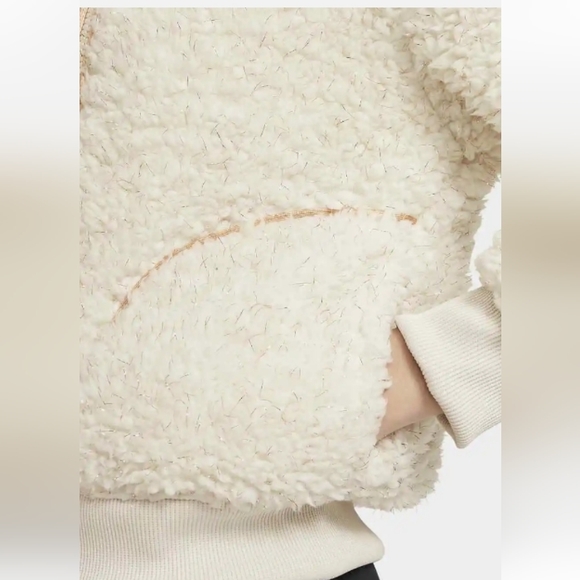 Nike Sportswear Full Zip Sherpa Jacket. Brand New. Big Kids Size: Large - Picture 5 of 6